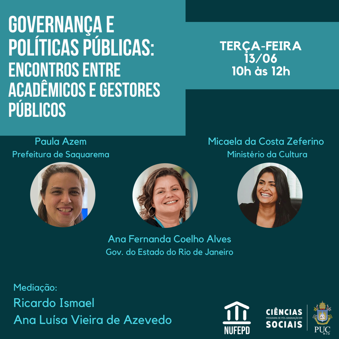 13/06/2023 - Governança e Políticas Públicas: encontros entre acadêmicos e gestores públicos