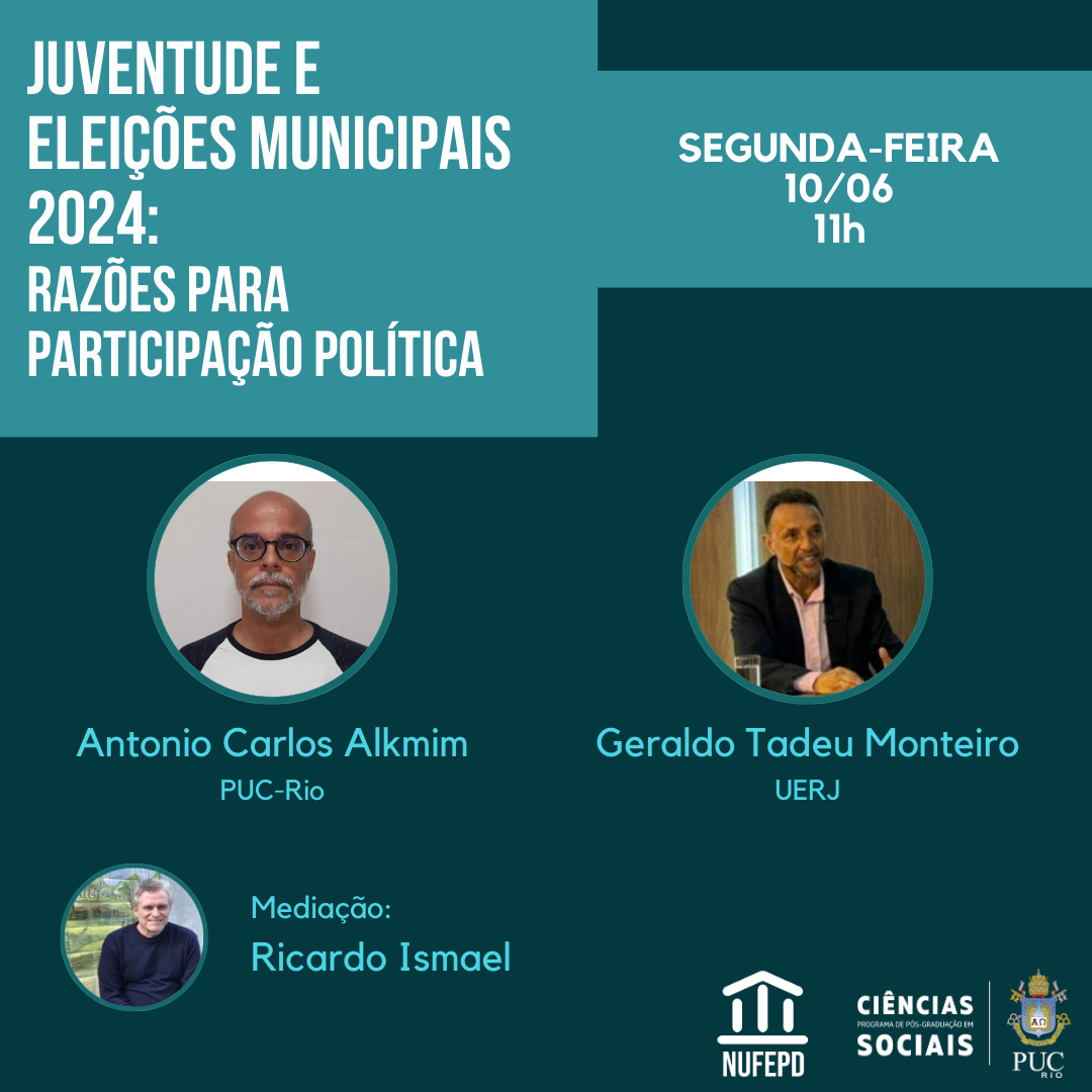 10/06/2024 - JUVENTUDE E ELEIÇÕES MUNICIPAIS 2024: RAZÕES PARA PARTICIPAÇÃO POLÍTICA