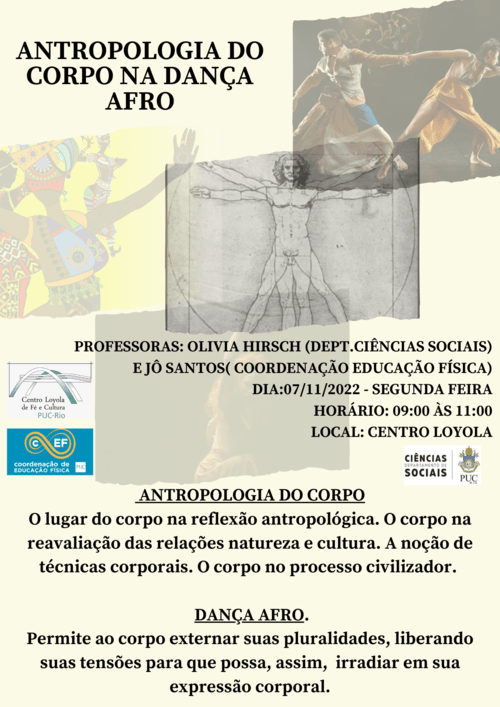07/11/2022 - ANTROPOLOGIA DO CORPO NA DANÇA AFRO