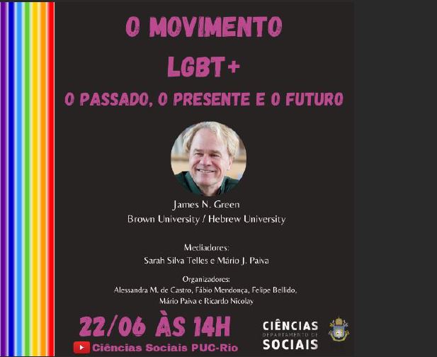 22/06/2021 - O Movimento LGBT+: o passado, o presente e o futuro