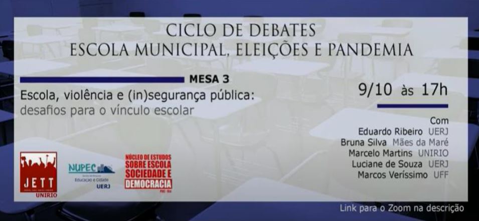 09/10/2020 - Ciclo de Debates: Escola Municipal, Eleições e Pandemia