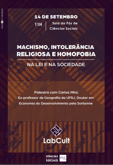 14/09/2018 – Machismo, Intolerância Religiosa e Homofobia – na Lei e na Sociedade