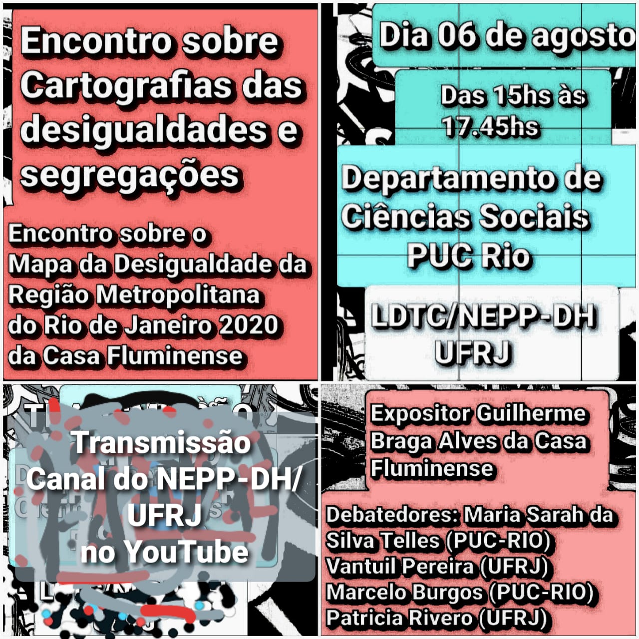 06/08/2020 - Encontro sobre o Mapa da Desigualdade da Região Metropolitana do Rio de Janeiro 2020