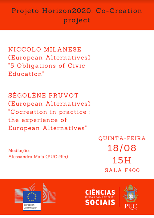 18/08/2022 - Projeto Horizon2020: Co-Creation project