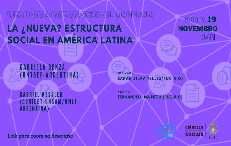 19/11/2020 - Webinário: La nueva estructura social en América Latina