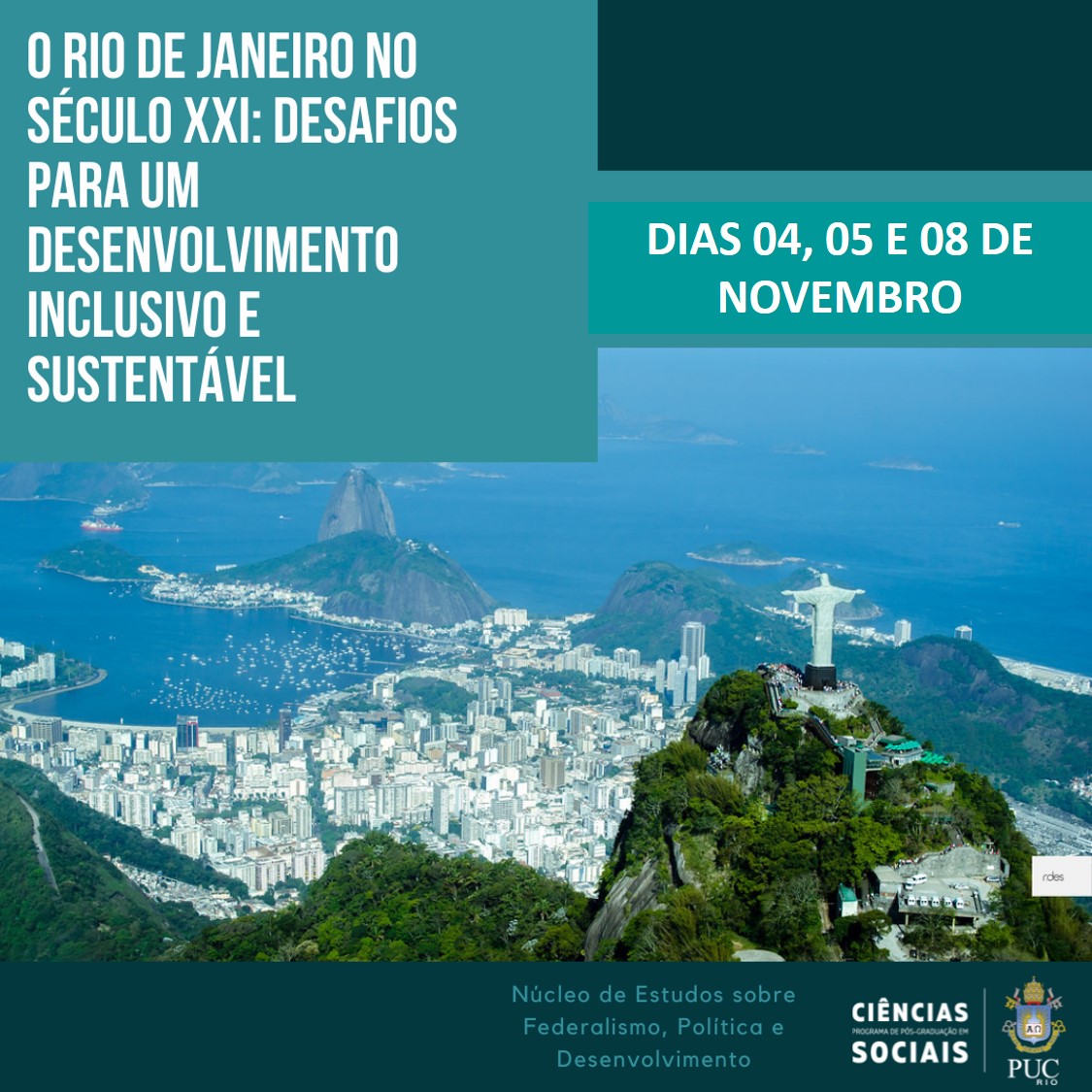 04, 05 e 08/11/2021 - Seminário "O RIO DE JANEIRO NO SÉCULO XXI: DESAFIOS PARA UM DESENVOLVIMENTO INCLUSIVO E SUSTENTÁVEL"